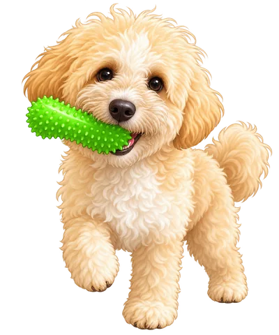 Blue, our playful dog mascot